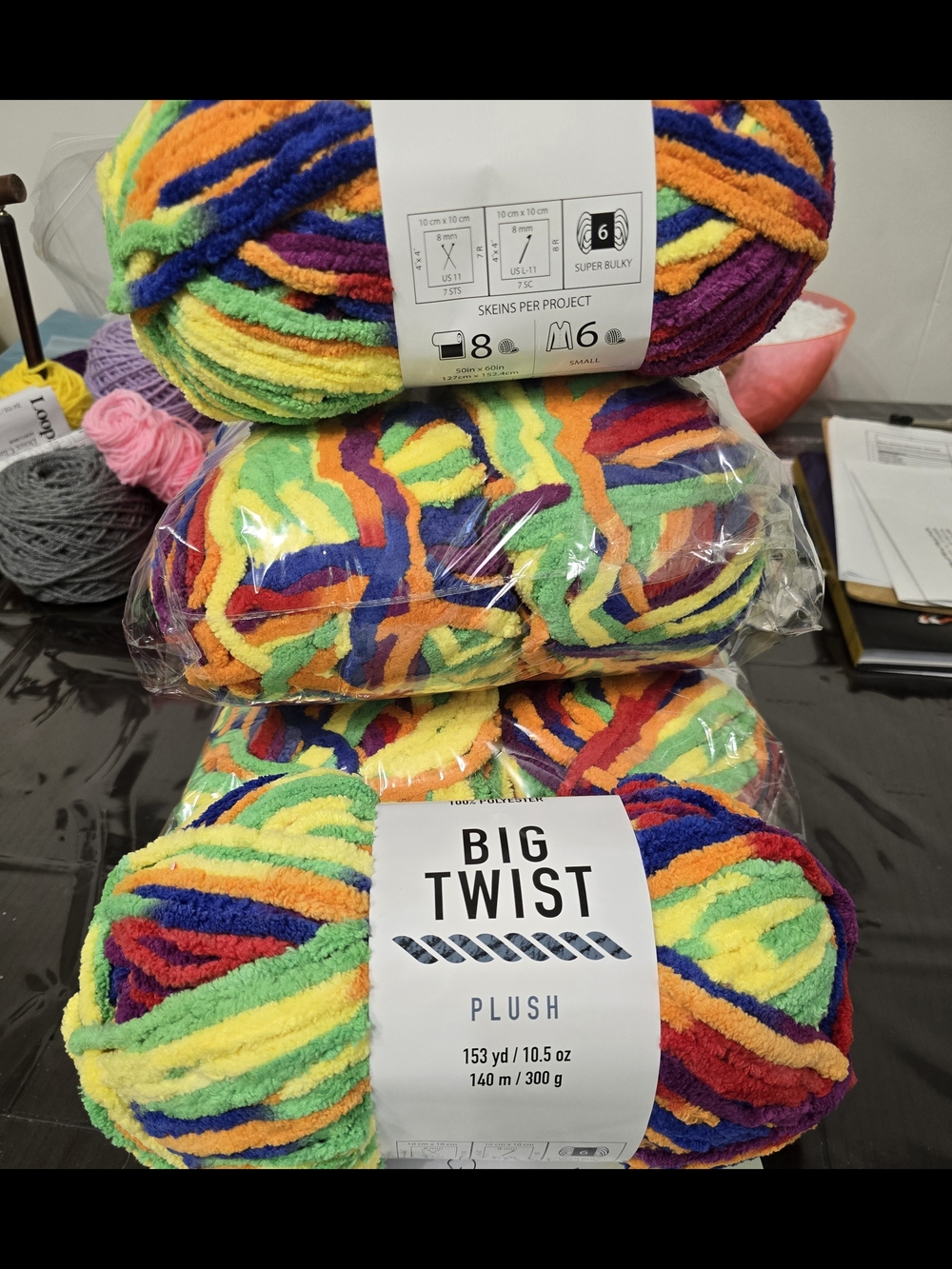 Big Twist Plush Crayon Box Chenille Yarn (Discontinued)